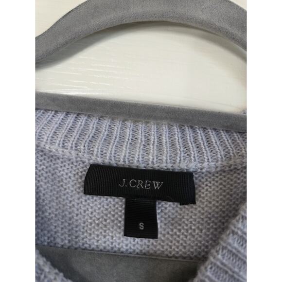 J Crew Pale Blue Wool Mohair Nordic Fair Isle Ski Pullover Sweater Women's Small - Picture 2 of 12